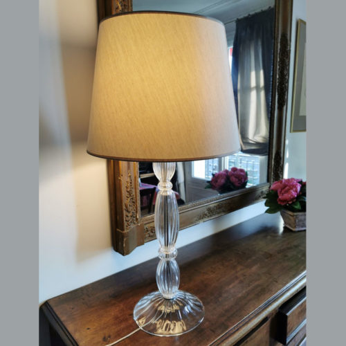 Pied de lampe en verre de Murano